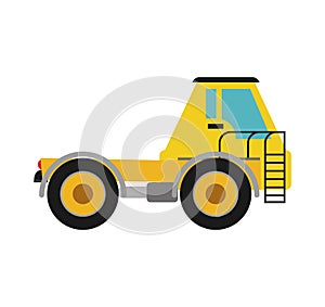 Truck icon. Under construction concept. Vector graphic