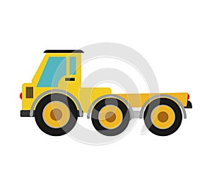 Truck icon. Under construction concept. Vector graphic