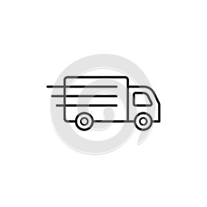 Truck icon vector design. delivery service symbol