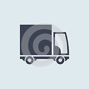 Truck icon. vector sumbol logo sign in flat style