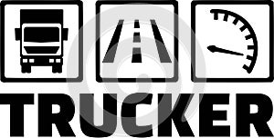 Truck Icons Trucker