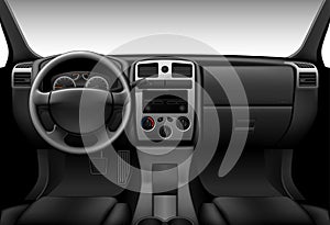 Truck interior - car dashboard