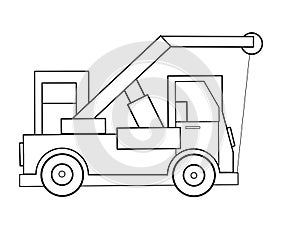 Truck kids educational coloring pages