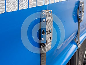 Truck lashing strap safe traffic