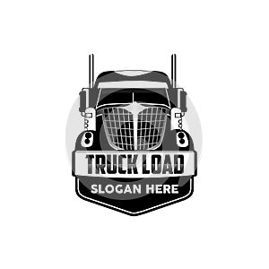 Truck load logo vector