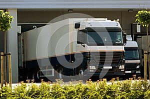 Truck at loading dock