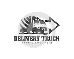 Truck Logo, cargo logo, delivery cargo trucks, Logistic logo