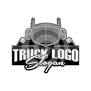 Truck logo concept black