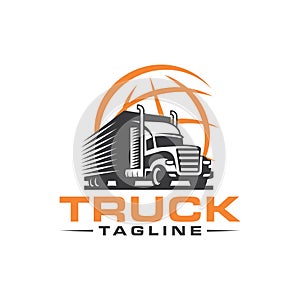Truck Logo Design Vector Template