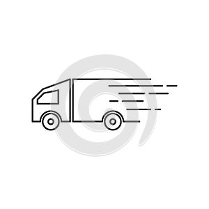 Truck logo icon ilustration vector