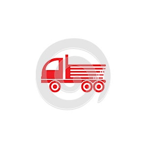 Truck logo template vector
