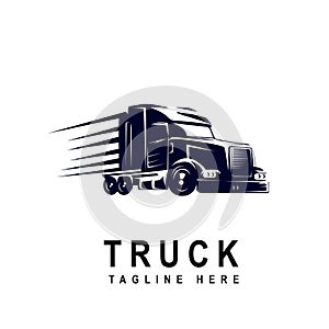 Truck logo. Vector illustration good for mascot or logo for freight forwarding industry