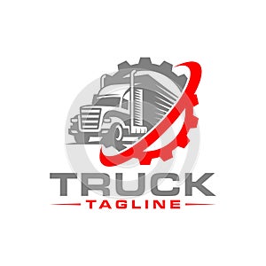 Truck logo vector stock image Vector Template