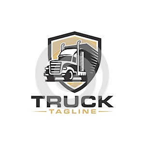 Truck logo vector stock image Vector Template