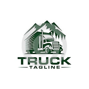 Truck logo vector stock image Vector Template
