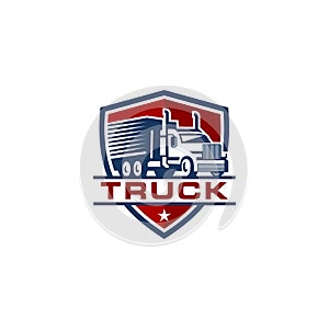 Truck logo vector stock image Vector Template