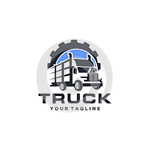 Truck logo vector stock image Vector Template