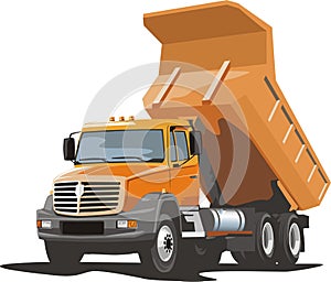 Truck for loose material