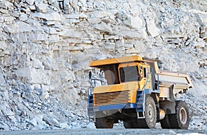 Truck of mining in open cast