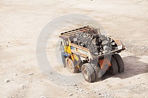 Truck of mining in open cast