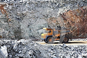 Truck of mining in open cast