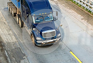 truck moving on a country highway