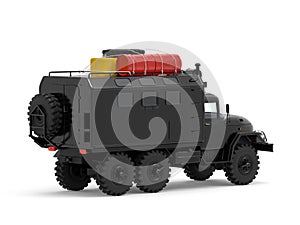 Truck off-road military apocalypse back