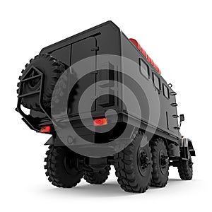 Truck off-road military apocalypse back