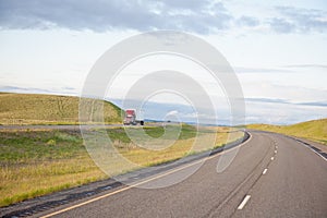 Truck on open highway