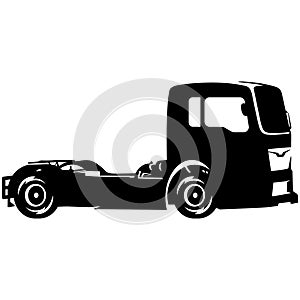 Truck racing EPS vector file