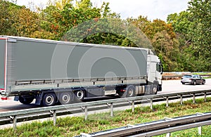 Truck on the roads of Europe.