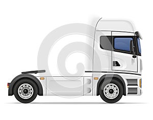 Truck semi trailer vector illustration