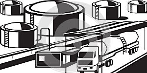 Truck tank loading fuels from petroleum base