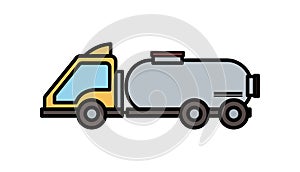 Truck tank transport oil production