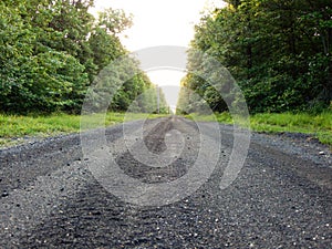 Truck Tracks on A Dirty Road