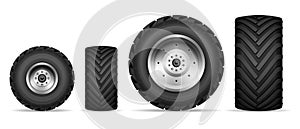 Truck and tractor wheels set