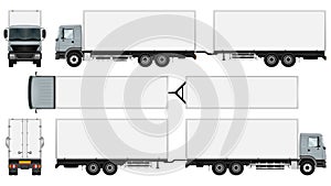 Truck trailer template