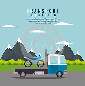 Truck transport motorcycle service