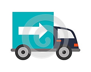 truck transportation delivery icon