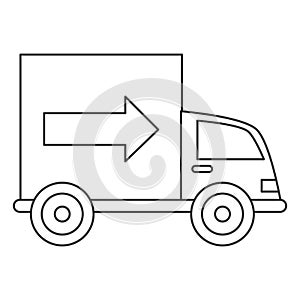 truck transportation delivery icon