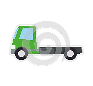 Truck transportation delivery shipping icon. Vector graphic