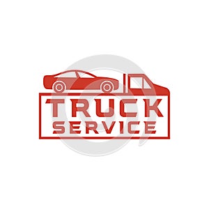 Truck Transportation logo Design vector emblem