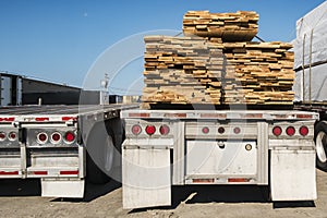 Truck transporting wood