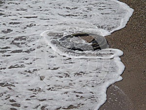 Truck tyre dumped in the Black Sea