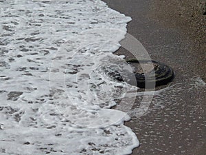 Truck tyre dumped in the Black Sea