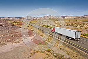 Truck on the Utah Highway