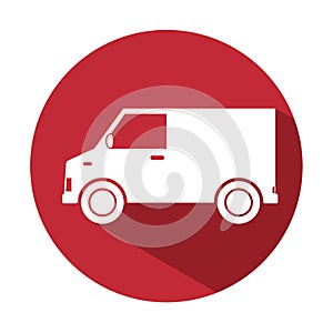 truck van delivery service design icon