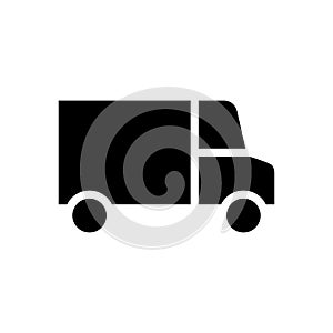 Truck vector icon. Lorry illustration sign. Autotruck symbol or logo.