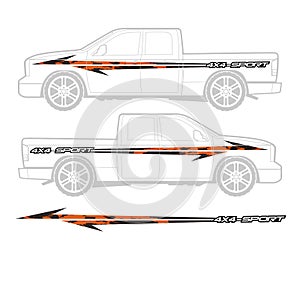 Truck and vehicle decal Graphic design