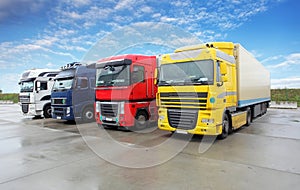 Truck in warehouse - Cargo Transport